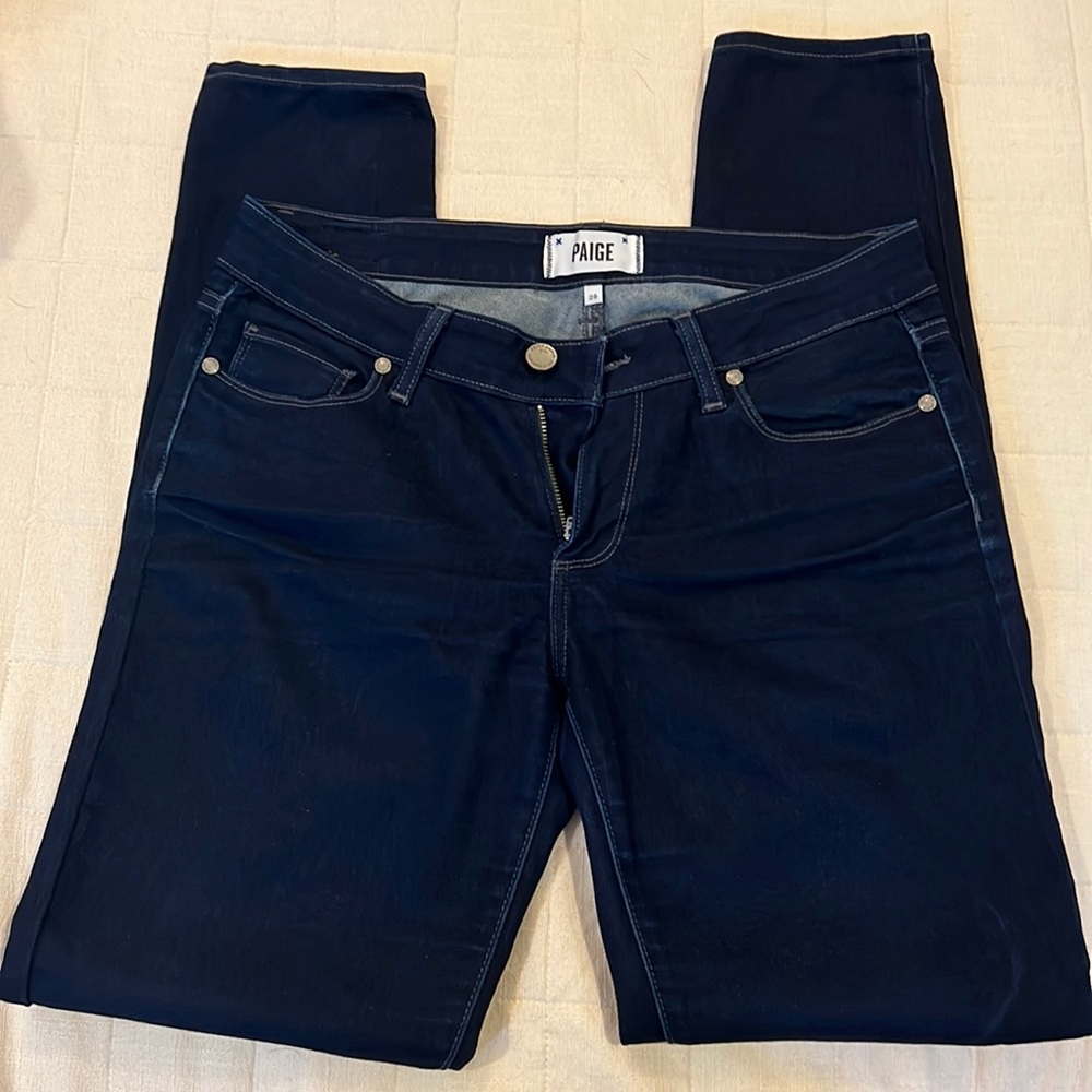 Paige Peg Super Skinny Jeans. Size 28